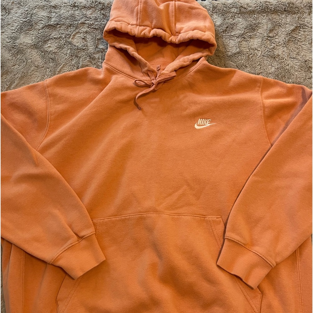 Nike Mens XL Hoodie Peach/Lite Orange
